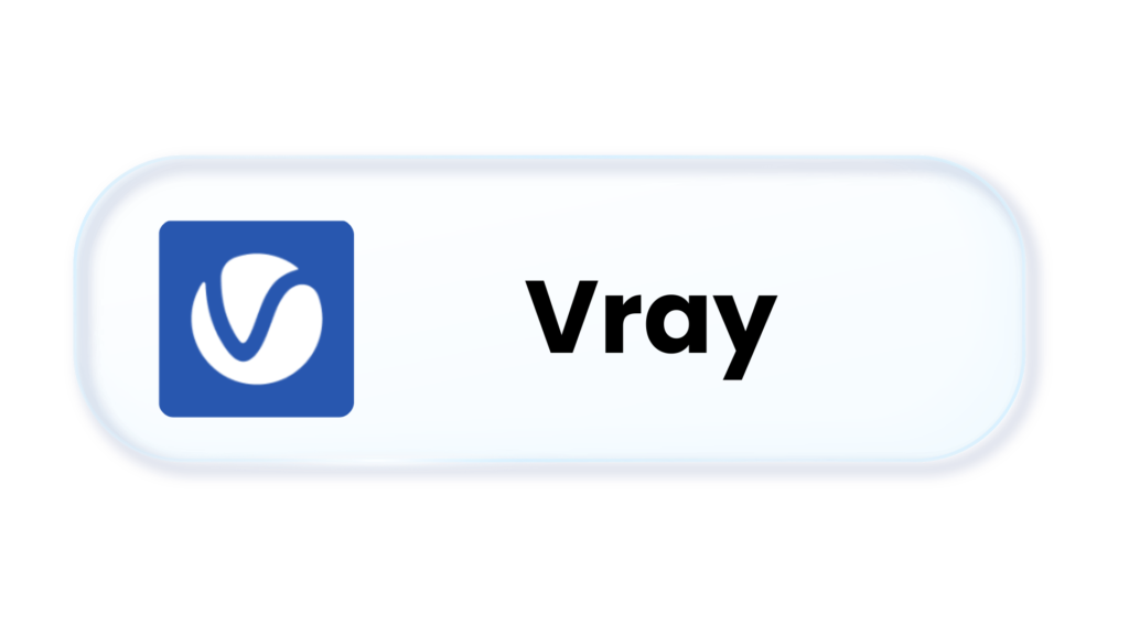 Button labeled 'Vray' with the blue V-Ray logo on the left, indicating the V-Ray render engine option