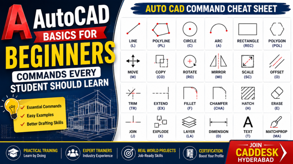 AutoCAD Basics for Beginners: Commands Every Student Should Learn